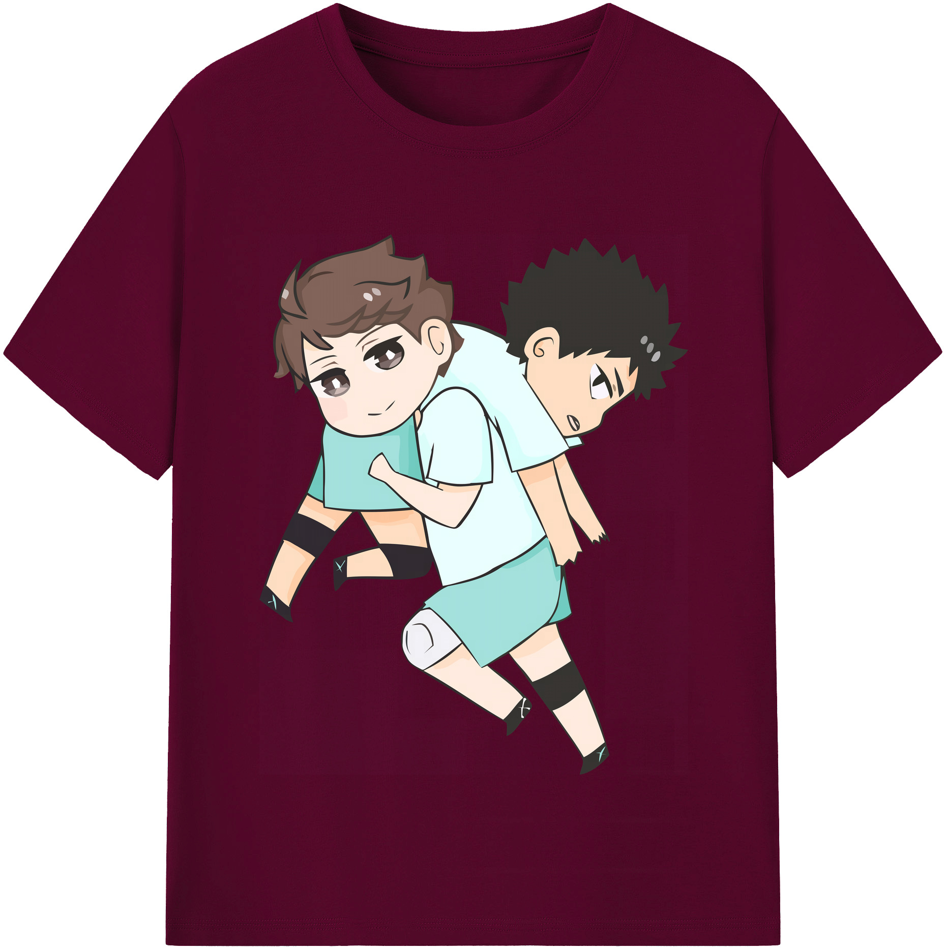 （画像用） ハイキュー!! Haikyu!! レディースカジュアルプリントTシャツ（綿100％）